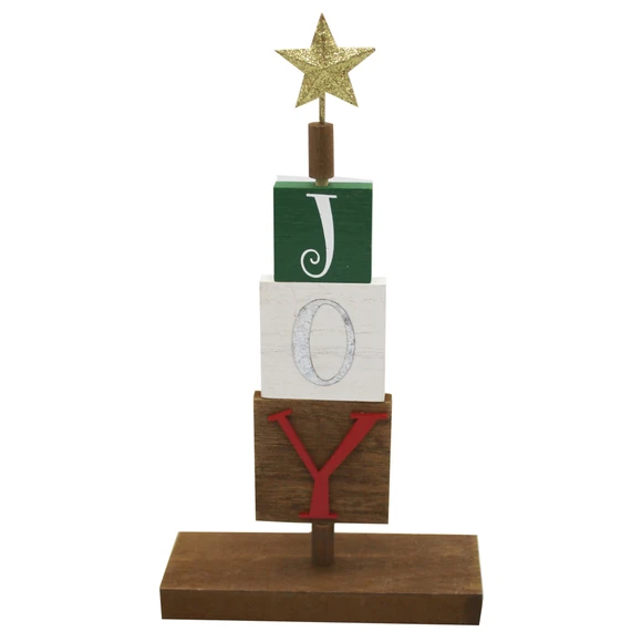DECO STAND JOY BLOCK XMAS