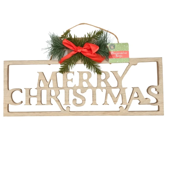 LETRERO MERRY XMAS MADERA