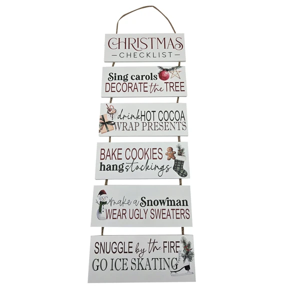 LETRERO COLG MADERA XMAS