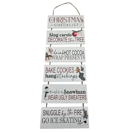 LETRERO COLG MADERA XMAS