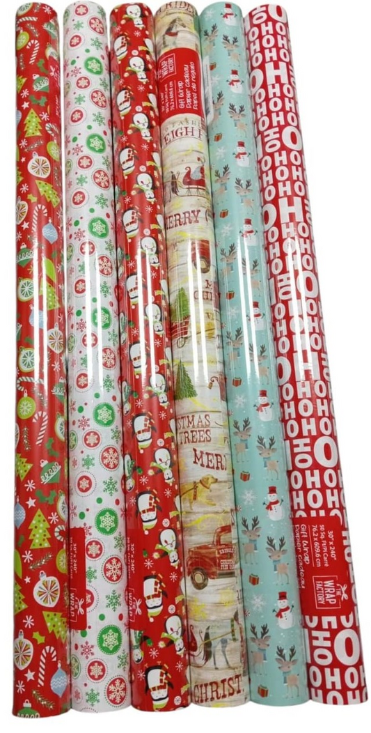 PAPEL REGALO NAVIDAD 30x240PG