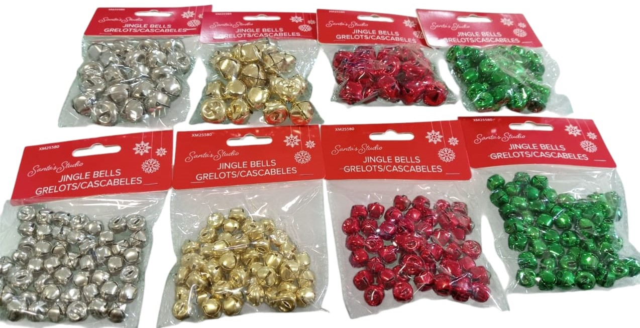 CASCABELES NAVIDAD DIF COLORES