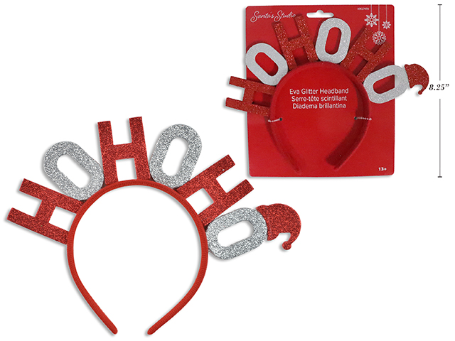 DIADEMA BRILLANTINA HO HO HO