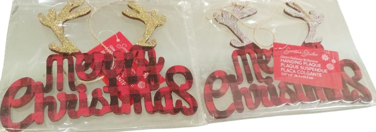 PLACA TROQUEL BUFFALO XMAS