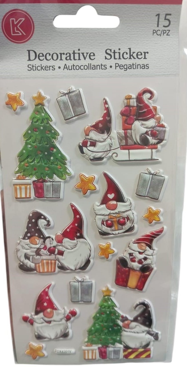 ETIQUETAS SANTA GNOMO XMAS