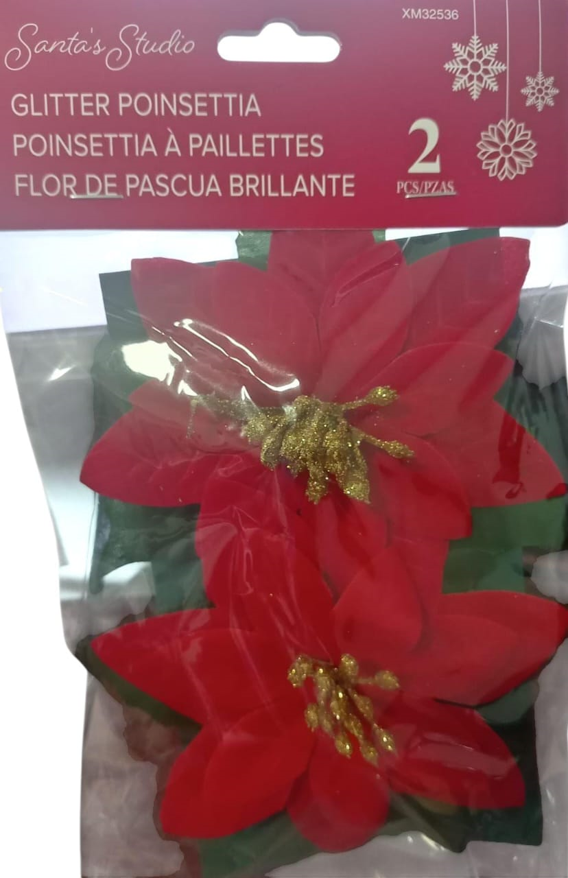 FLOR DE PASCUA 2UDS XMAS