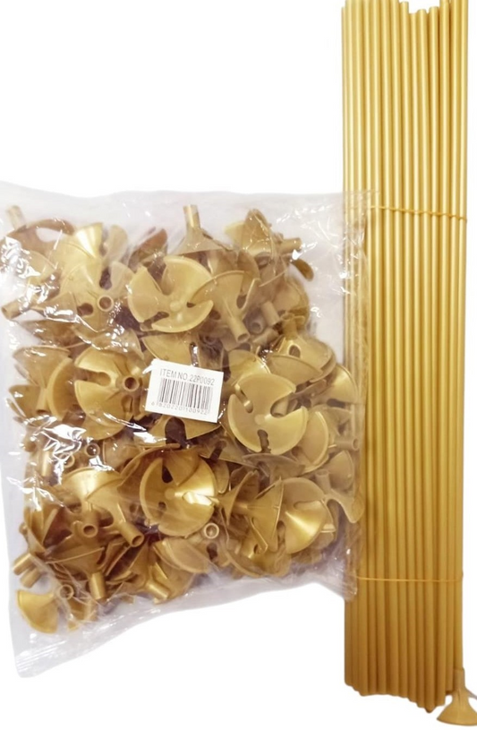 COPAS PALITOS 40CM 100U DORADP