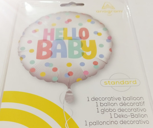 GLOBO MET.HELLO BABY 18PULG