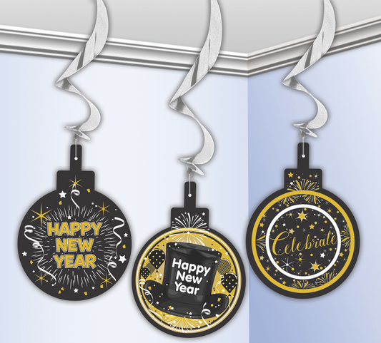 DECO SWIRL NEW YEAR 3P