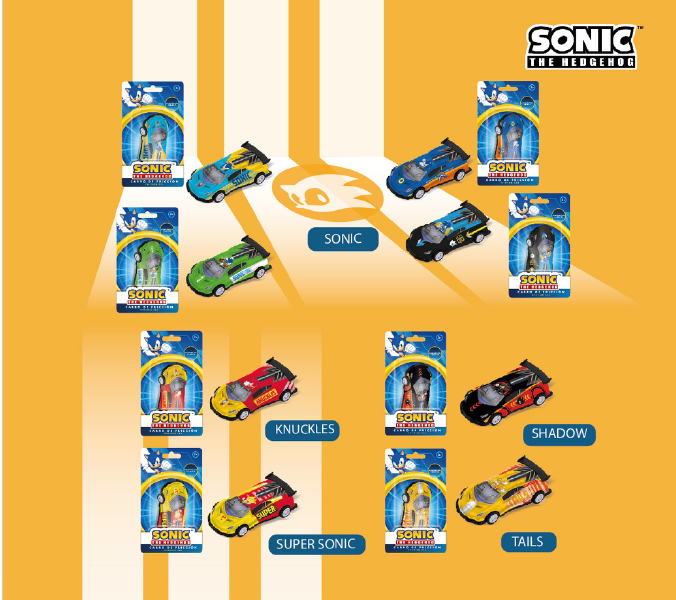 CARRO FRICCION PEQ SONIC