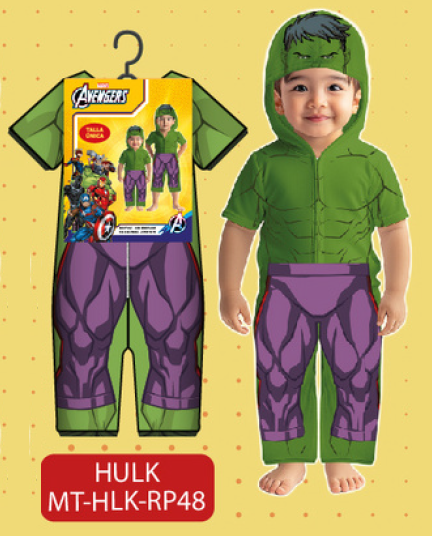 DISFRAZ/T-UNICA HULK 2-4