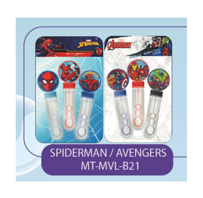 BURBUJAS 3UDS AVENGER SPIDERMA