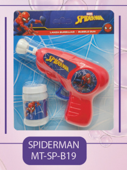 PISTOLA BURBUJA LUZ SPIDERMAN