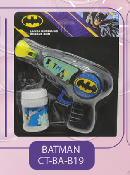 PISTOLA BURBUJA LUZ BATMAN