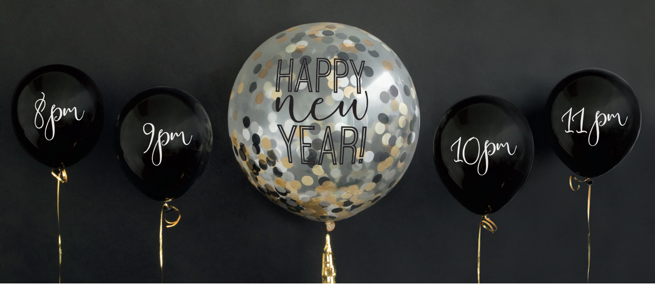 KIT GLOBOS NEW YEAR COUNTDOWN
