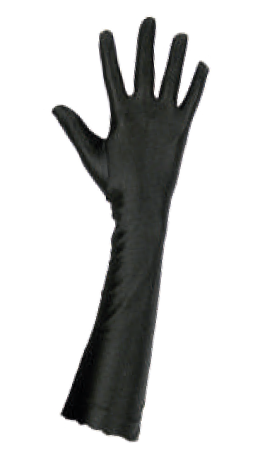 GUANTES LARGOS ADULTOS NEGROS