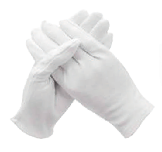 GUANTES CORTOS ADULTO BLANCO