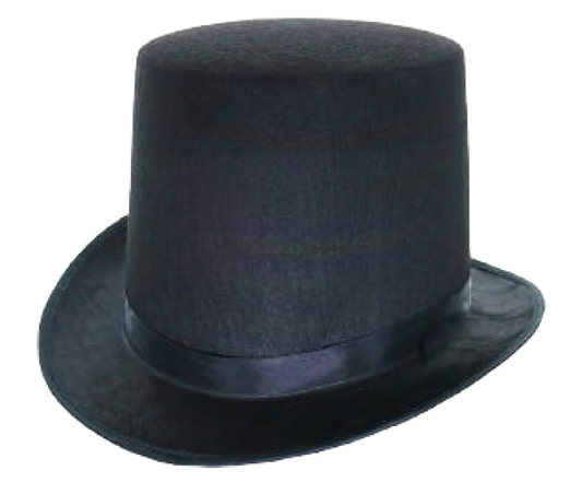 SOMBRERO DE COPA ALTO NEGRO