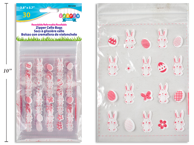 BOLSAS PASCUA CREMALLERA 30UDS