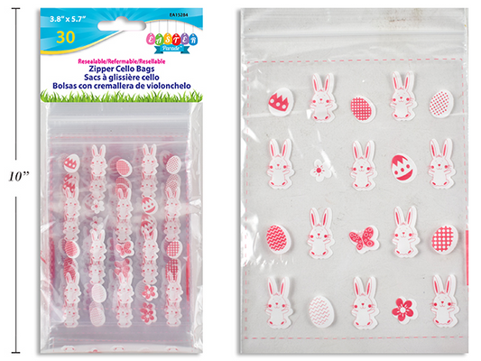 BOLSAS PASCUA CREMALLERA 30UDS