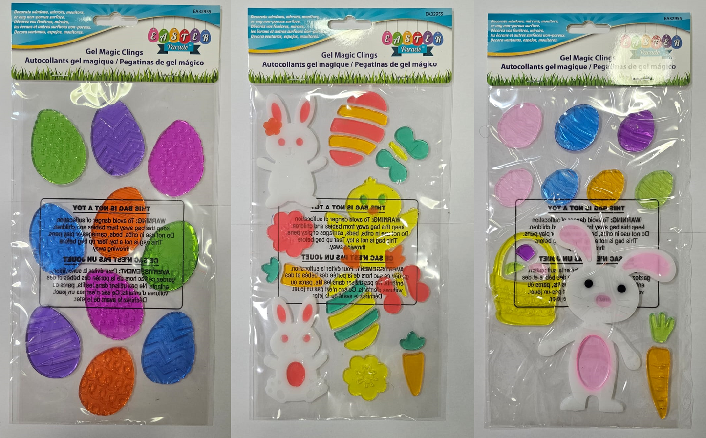 DECO VENTANAS PASCUA GEL CLING