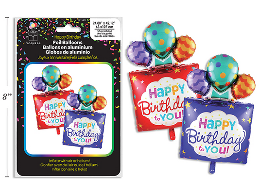 GLOBO HPY BDAY  63X107CM