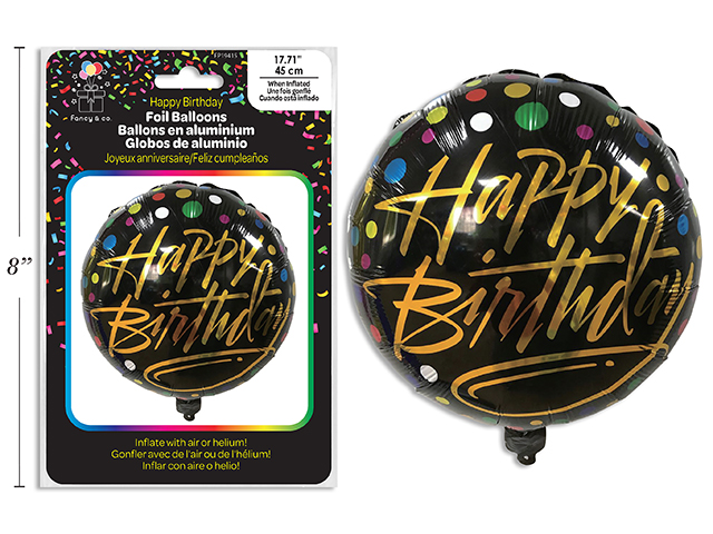 GLOBO MET HAPPY BIRTHDAY 45CM