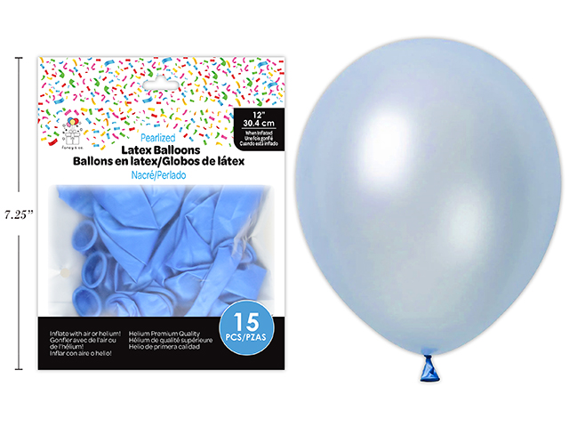GLOBO LTX 12P 15U AZUL CL PERL