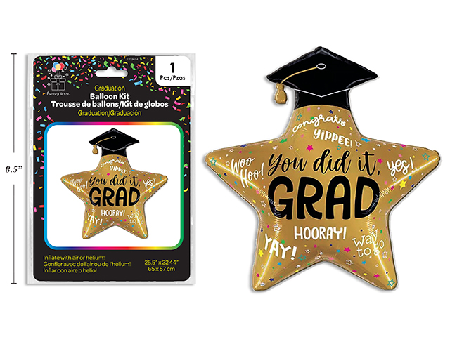 GLOBO MET GRAD 1UD 65x57 CM