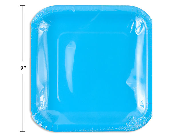 PLATO CUADR AZUL CIELO 14U 9PG