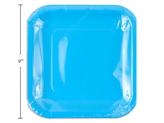 PLATO CUADR AZUL CIELO 14U 9PG