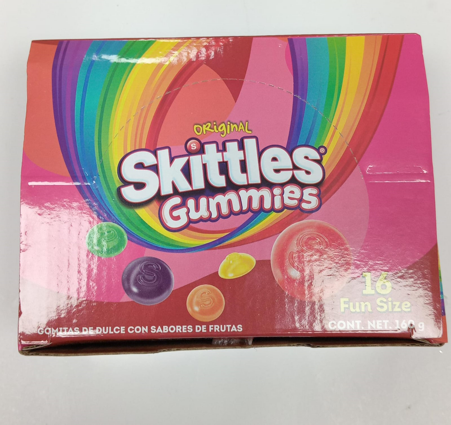 SKITTLES GUMM MINI CAJITA 16UD