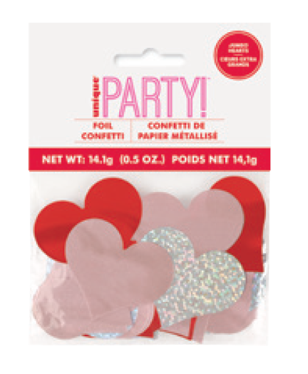 CONFETTI CORAZON JUMBO 0.5OZ