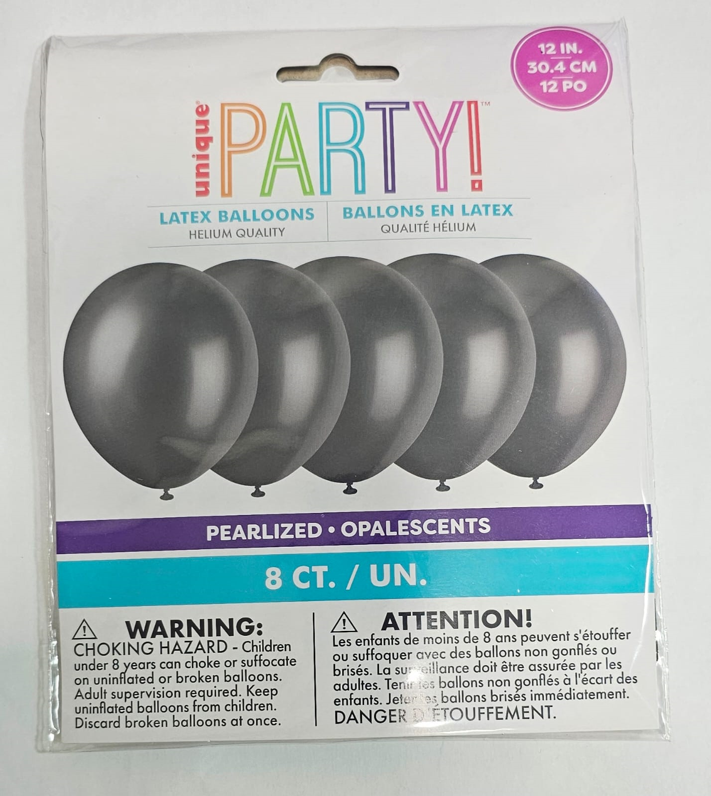 GLOBOS NEGROS 10UDS 12PG
