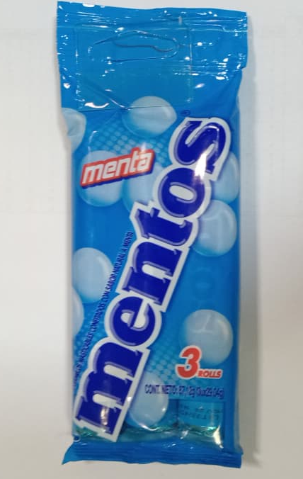 MENTOS MENTA 3X11 GRAGEAS