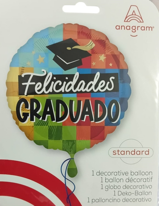 GLOBO FELICIDADES GRADUADO 18P