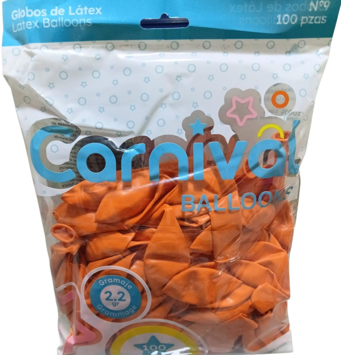 CARNIVAL GLOBO 9 PG 100U NARAN