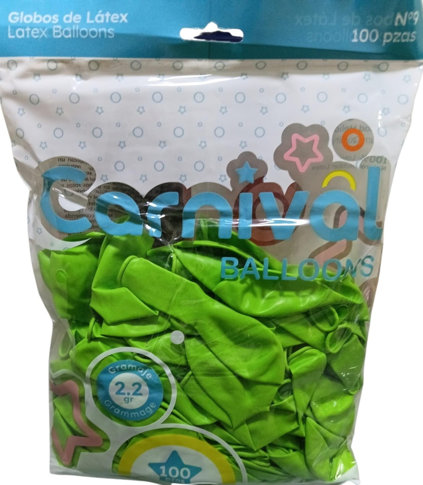 CARNIVAL GLOBO 9PG100U VRD LMN