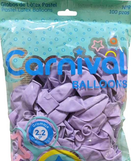 CARNIVAL GLOB 9PG 100U PMORADO