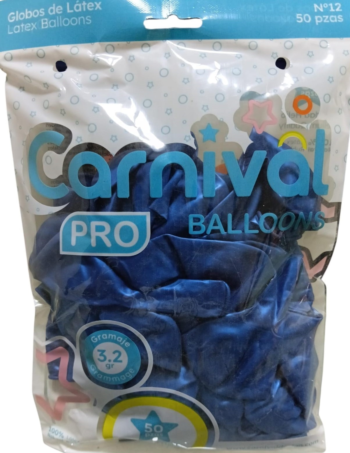 GLOBOS 12 PG 50UD PERLA BLANCO