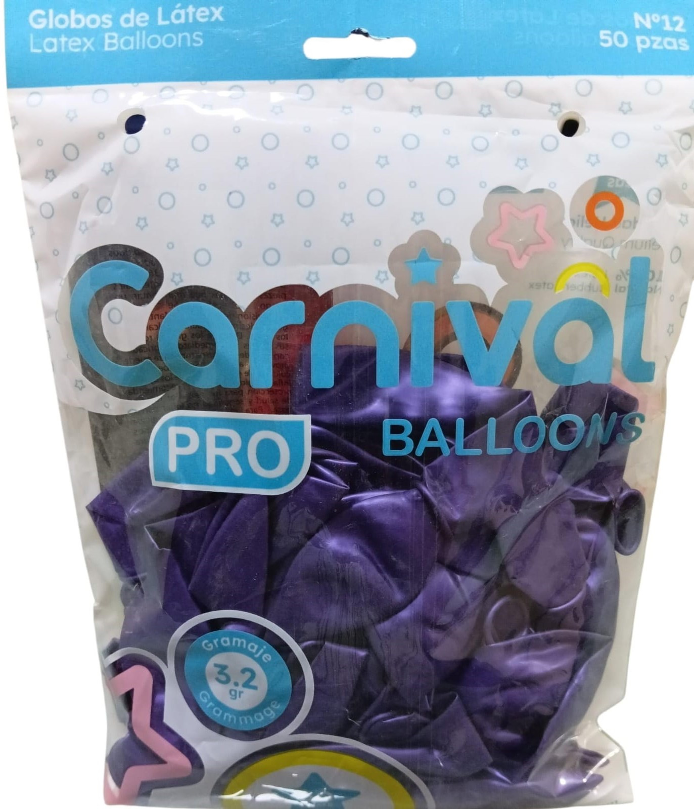 GLOBOS 12 PG 50UD PERLA LILA