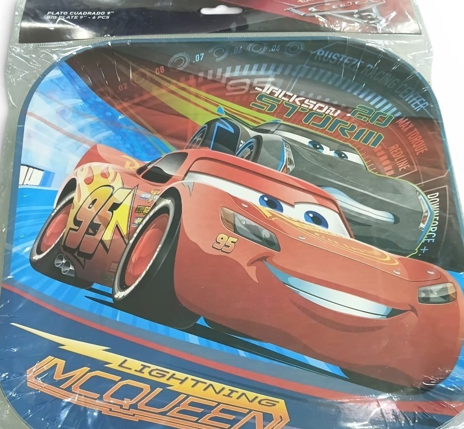 PLATOS CARS 3 9PG 6UDS