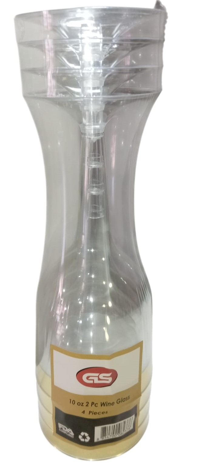 COPA VINO 10Z 4UDS TRANSP