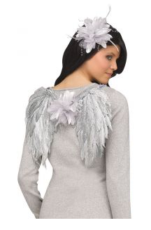KIT ALAS PLUMAS FANTASIA PLATA