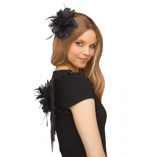KIT ALAS PLUMAS FANTASIA NEGRO
