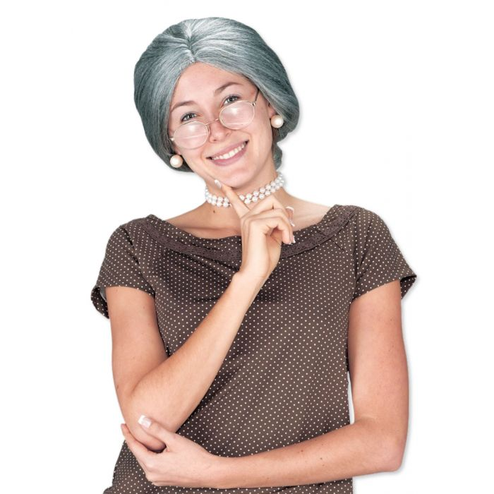 PELUCA MUJER MAYOR GRIS