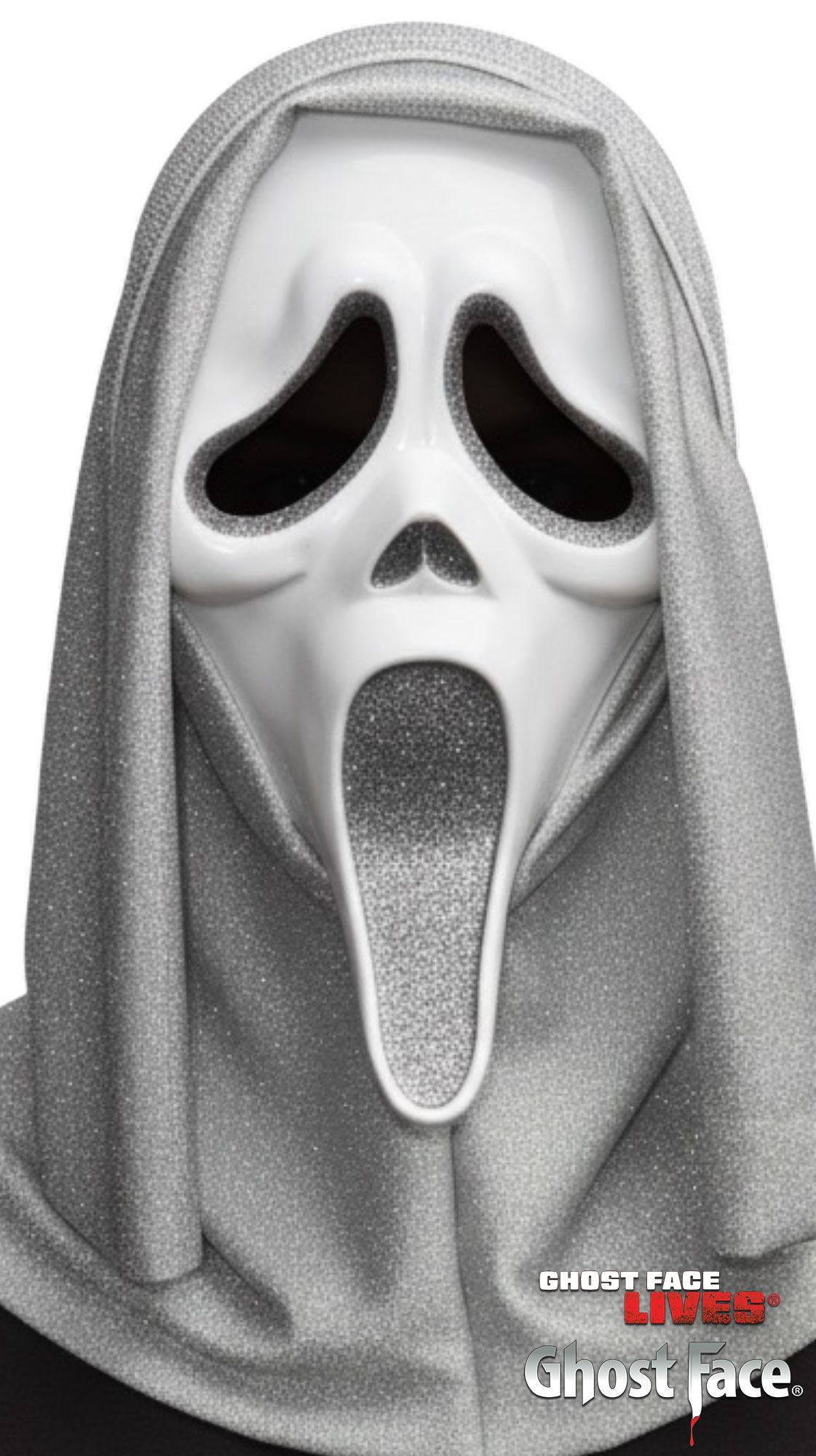 MASCARA GHOSTFACE SILVER GLIT