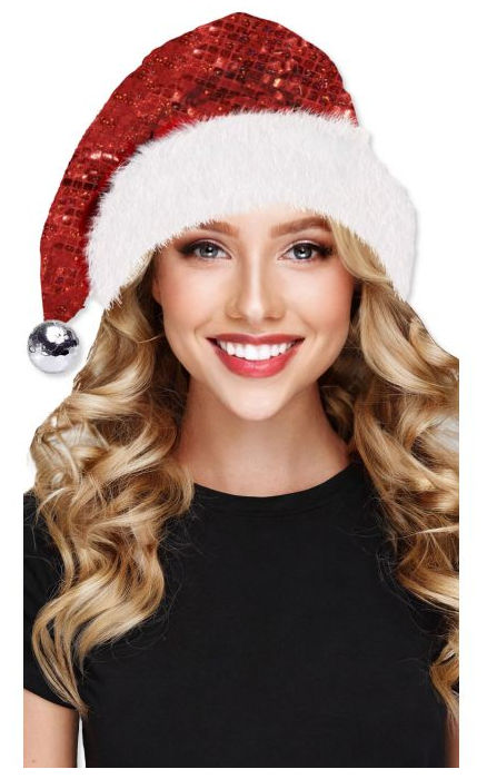 SOMBRERO SANTA DISCO SEQUIN RD