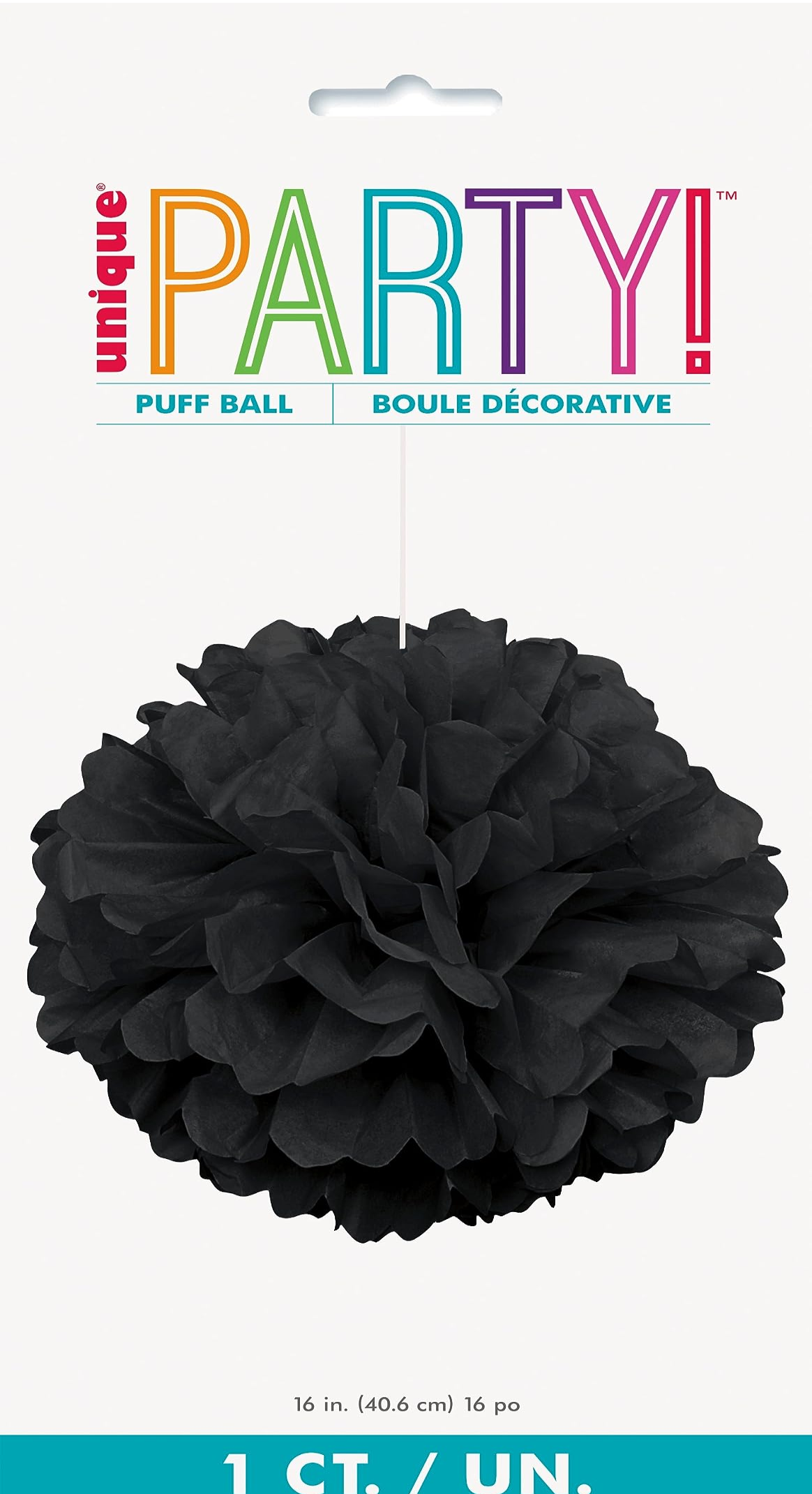 DECORACION FLUFFY 16 PG NEGRA