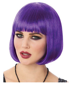 PELUCA CORTA MORADA